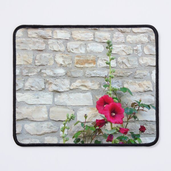 Item preview, hollyhocks and old stones designed and sold by ART22.