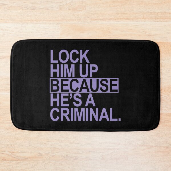 Item preview, Lock Him Up BECAUSE He's a criminal (lavender box 1) designed and sold by Thelittlelord.