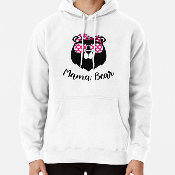 mama bear sweatshirt with bear face