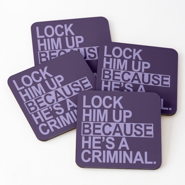 Item preview, Lock Him Up BECAUSE He's a criminal (lavender box 2) designed and sold by Thelittlelord.