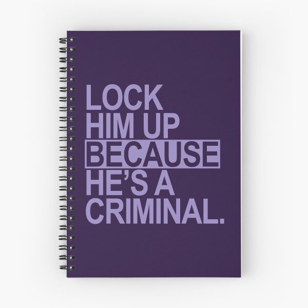 Item preview, Lock Him Up BECAUSE He's a criminal (lavender box 2) designed and sold by Thelittlelord.