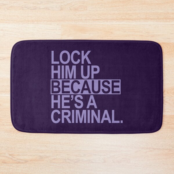 Item preview, Lock Him Up BECAUSE He's a criminal (lavender box 2) designed and sold by Thelittlelord.