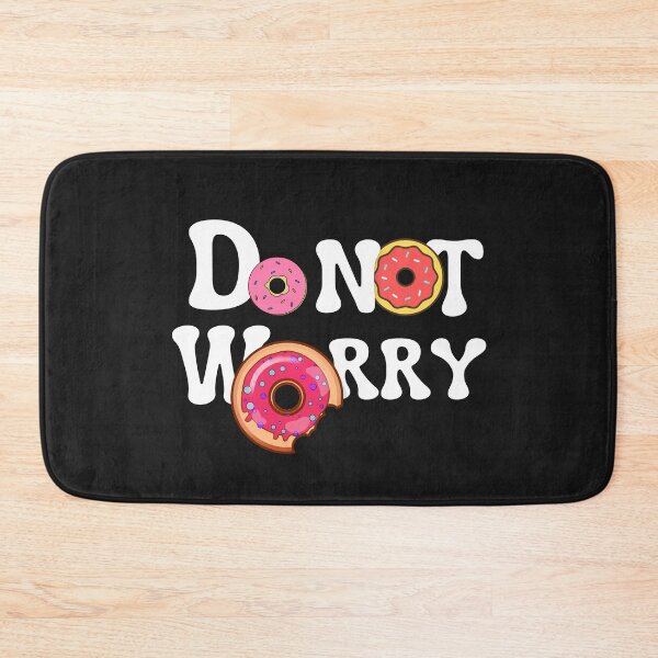 Item preview, Do Not Worry White Donut Doughnut Worry-Free  designed and sold by LGbubble.