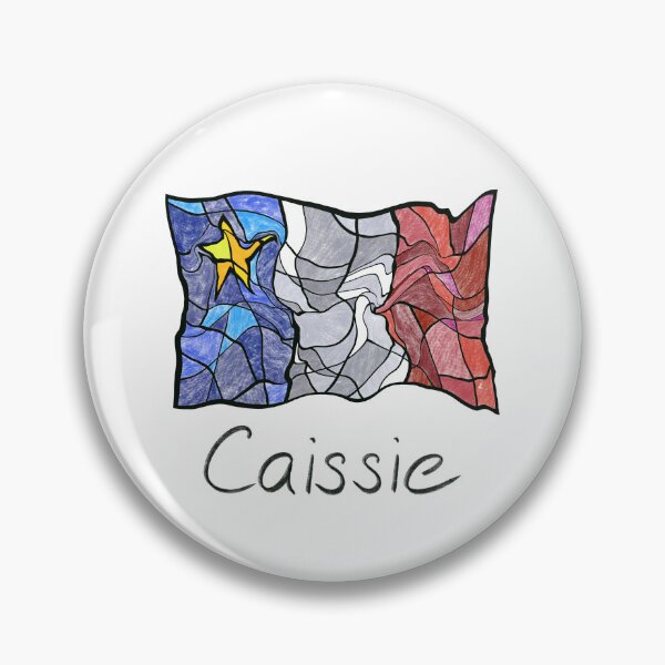 Item preview, Acadian Flag pastel liquid mosaic Caissie  - Drapeau acadien mosaïque liquide pastel vitrail Caissie designed and sold by ColoursOfFrance.