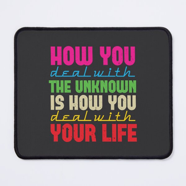 Item preview, How you deal with the unknown is how you deal with your life Retro note to self Vintage Wisdom designed and sold by Vintage Wisdom.