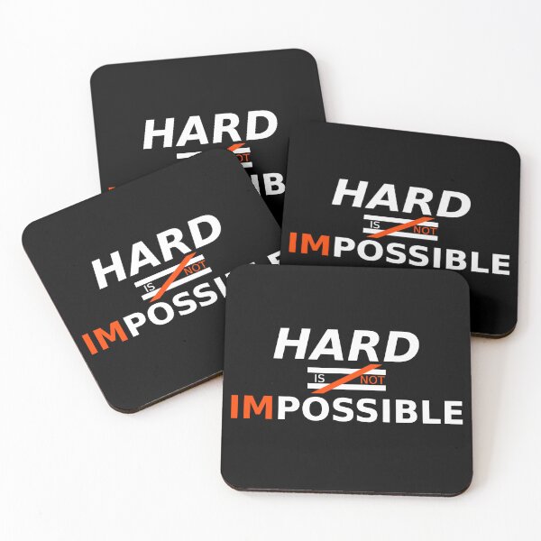 Item preview, Hard is not impossible designed and sold by lelightning.