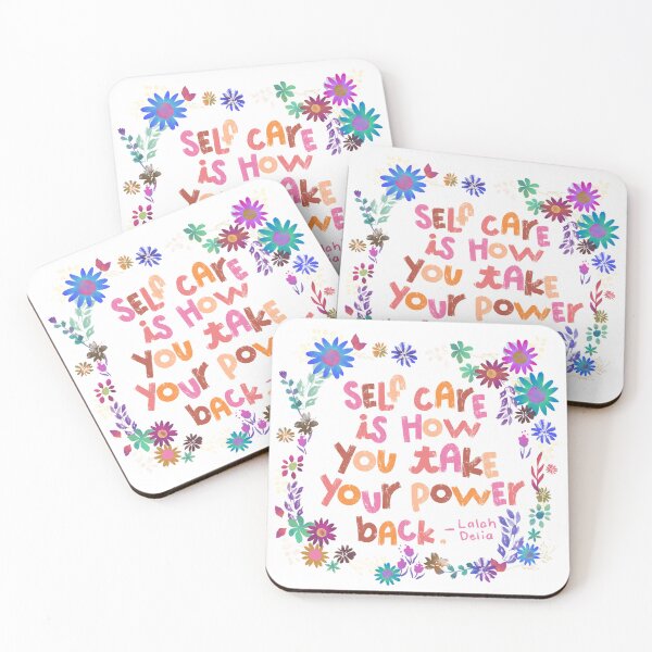 Item preview, Self Care Quote designed and sold by GladYoureHere.