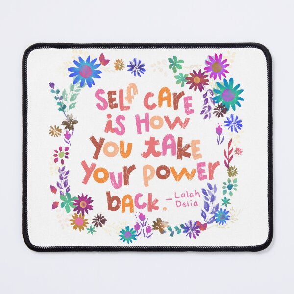 Item preview, Self Care Quote designed and sold by GladYoureHere.