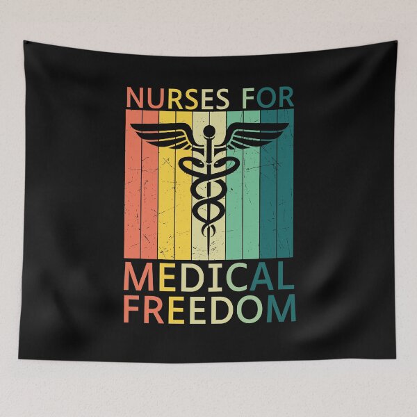 Item preview, Nurses for medical freedom, Retro Sunset Medical symbol design for essential workers designed and sold by Auntieck.