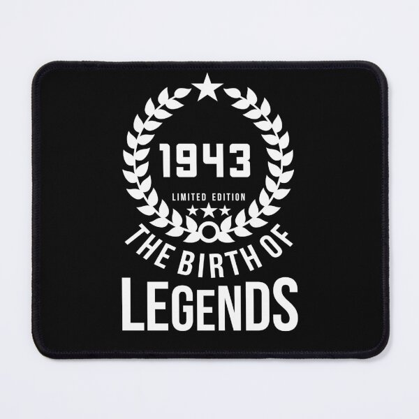 Item preview, Born 1943 - 79th - Legends Birthday - Vintage 1943 designed and sold by vooART.