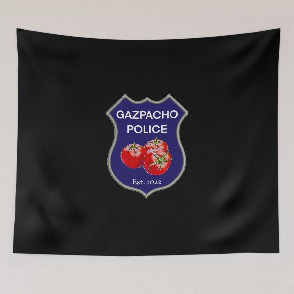 Item preview, Gazpacho police, gazpacho police badge  designed and sold by The Snarky  Psychologist.