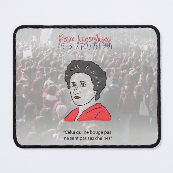Item preview, Rosa Luxemburg (with quote in French) designed and sold by RebelPurpleGirl.
