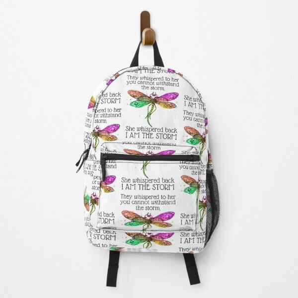 Item preview, I am the storm, Encouraging Gifts for Her With a Rainbow Dragonfly Design designed and sold by Auntieck.