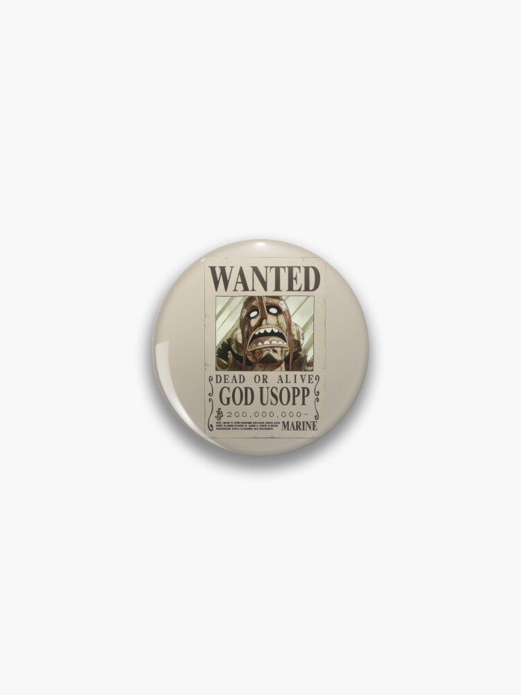 Wanted Usop One Piece Anime Pin