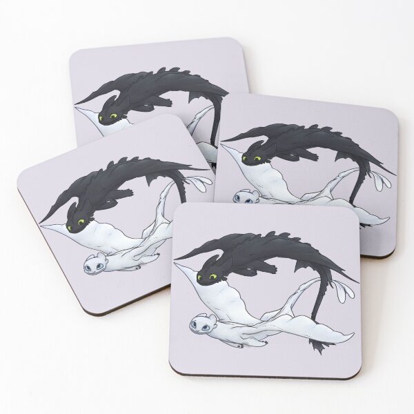 Item preview, Toothless and the Light Fury designed and sold by starrpudle.