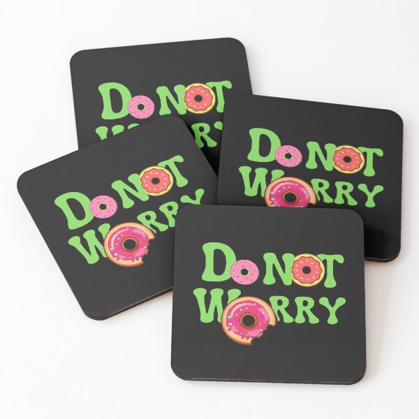 Item preview, Do Not Worry Green Donut Doughnut Worry-Free Design designed and sold by LGbubble.