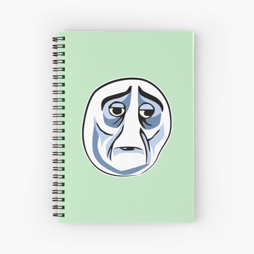 Old Man Anime Meme Face | Spiral Notebook