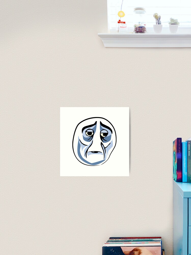 Sad Face Meme Wall Art for Sale