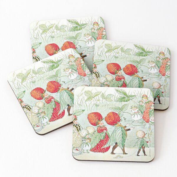 Item preview, Cute Little Strawberry Garden People Fairy Tale designed and sold by softbluehum.