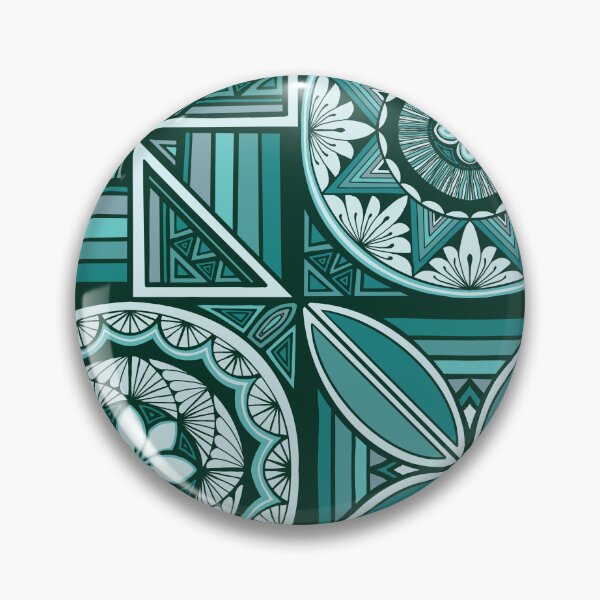 Item preview, Tapa patchwork - jade designed and sold by AprilAppleArt.