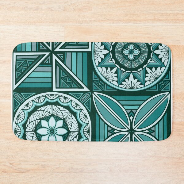 Item preview, Tapa patchwork - jade designed and sold by AprilAppleArt.