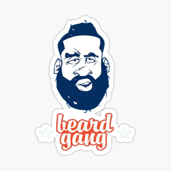 James Harden Beard Sticker By Pingis Redbubble