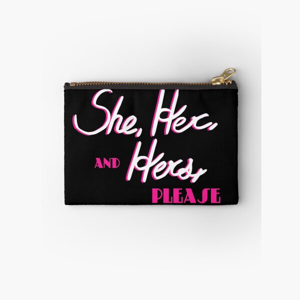Item preview, Pronouns, She, Her, and Hers - black designed and sold by thistleandspade.