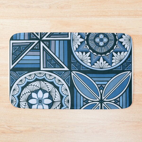Item preview, Tapa patchwork - ocean designed and sold by AprilAppleArt.