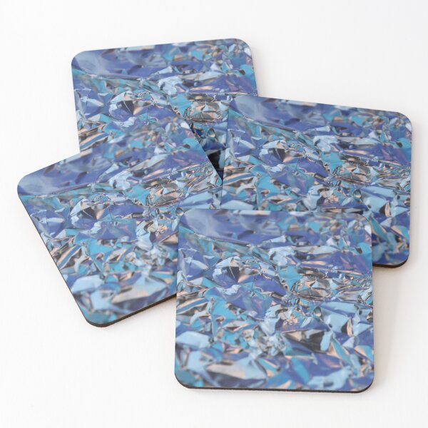 Item preview, Blue Foil Texture Print designed and sold by spaceacedesigns.