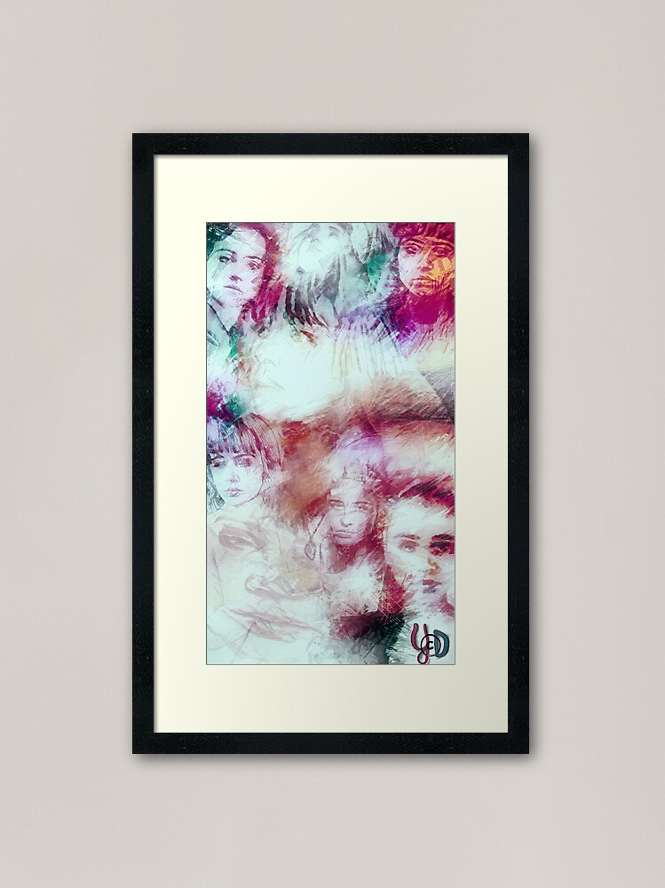 Alternate view of Face the moon Framed Art Print