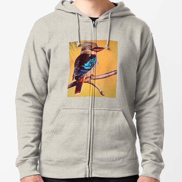 Laughing kookabura t-shirt Zipped Hoodie