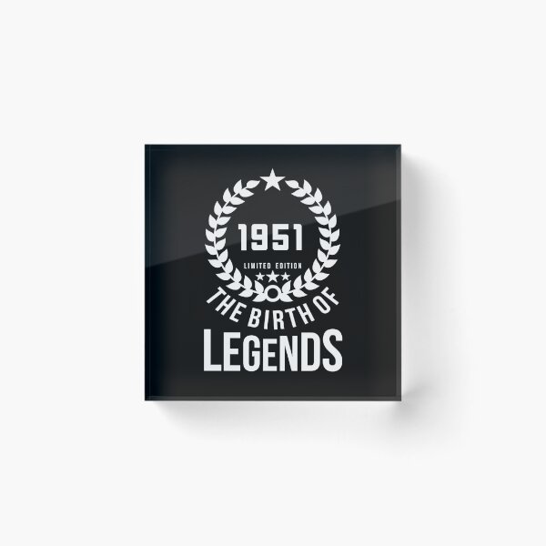Item preview, Born 1951 - 71th - Legends Birthday - Vintage 1951 designed and sold by vooART.