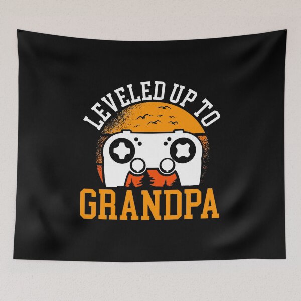 Item preview, I have leveled up to grandpa Funny Retro Gamer Controller Promoted To Grandpa designed and sold by SweetbeStore.