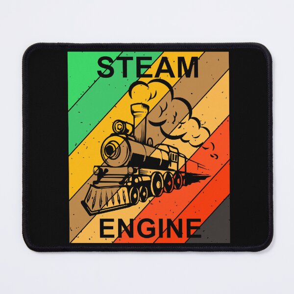Item preview, Steam Engine Retro Sunset Railroad Train Locomotive designed and sold by TheTrainRoom.