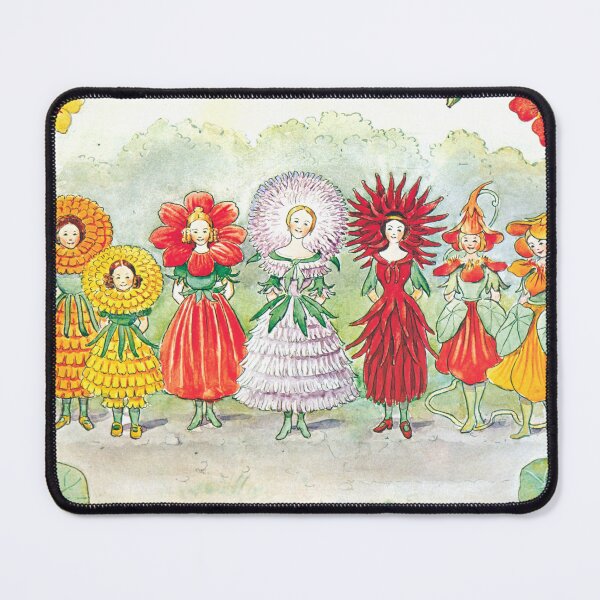 Item preview, Cute Little Flower Garden Girls Vintage Fairy Tale designed and sold by softbluehum.