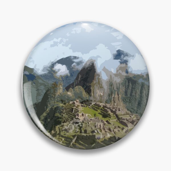Item preview, Machu Picchu Art Print, Peru Vintage Travel Poster designed and sold by ThinkAboutMaps.