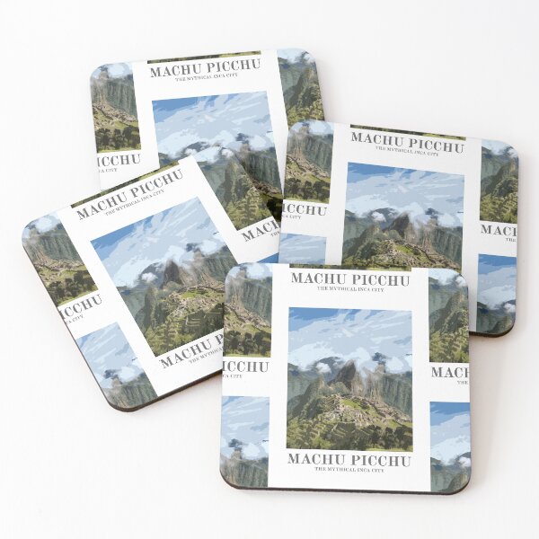Item preview, Machu Picchu Art Print, Peru Vintage Travel Poster designed and sold by ThinkAboutMaps.