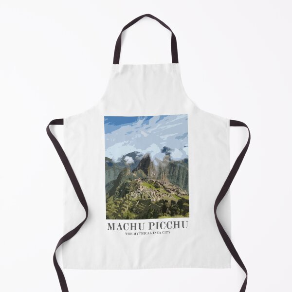 Item preview, Machu Picchu Art Print, Peru Vintage Travel Poster designed and sold by ThinkAboutMaps.