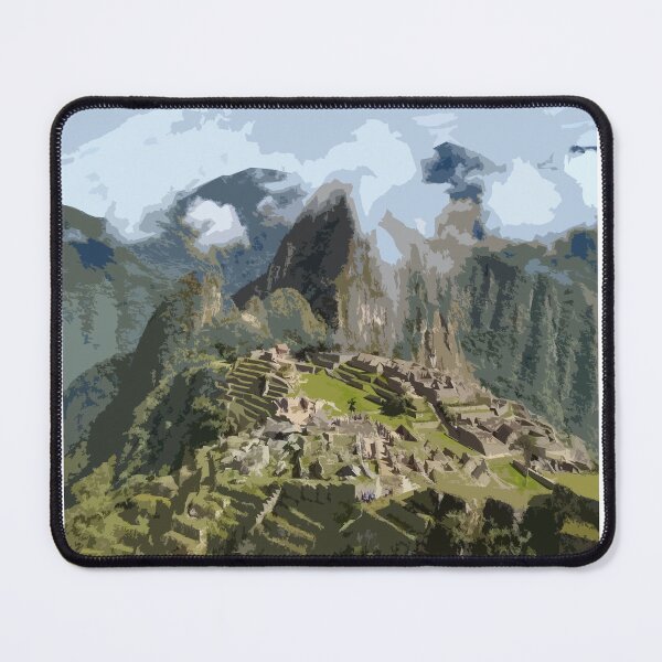 Item preview, Machu Picchu Art Print, Peru Vintage Travel Poster designed and sold by ThinkAboutMaps.