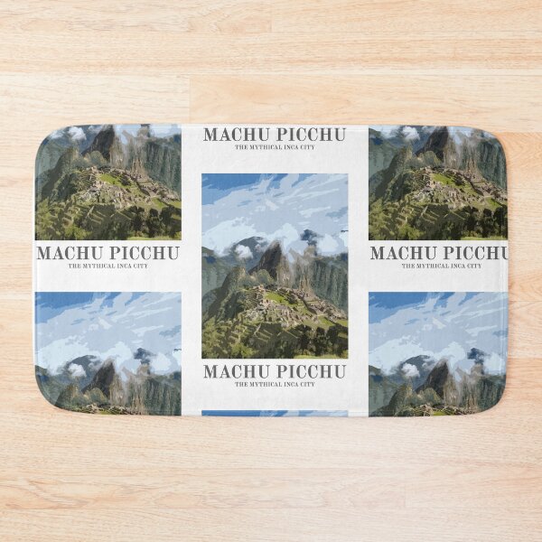 Item preview, Machu Picchu Art Print, Peru Vintage Travel Poster designed and sold by ThinkAboutMaps.