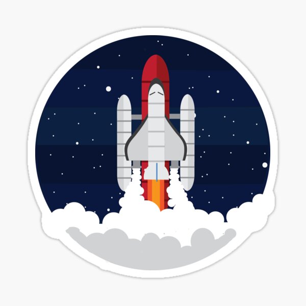 Rocketship Sticker