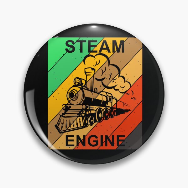 Item preview, Steam Engine Retro Sunset Railroad Train Locomotive designed and sold by TheTrainRoom.