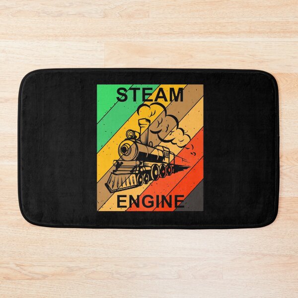 Item preview, Steam Engine Retro Sunset Railroad Train Locomotive designed and sold by TheTrainRoom.