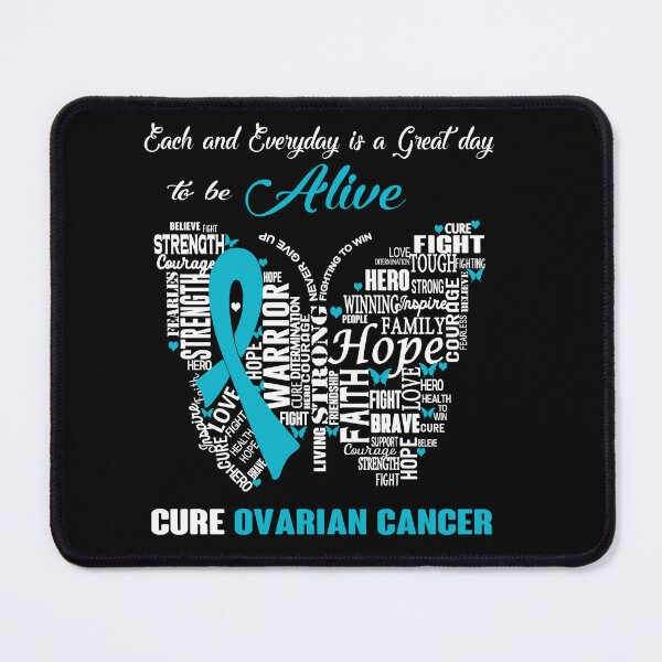 Item preview, Butterfly Ribbon Cure Ovarian Cancer Awareness designed and sold by Tadmab.