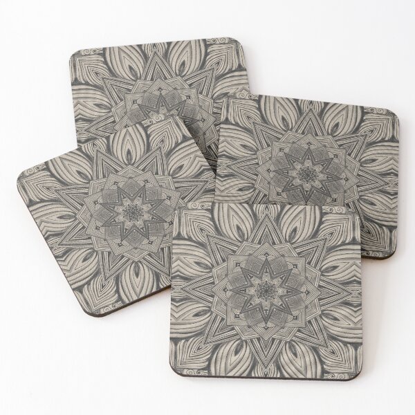Item preview, Drab Sunflower, Monochromatic Mandala Sketch 021622.9 by Kristi Duggins designed and sold by Kristi Duggins.