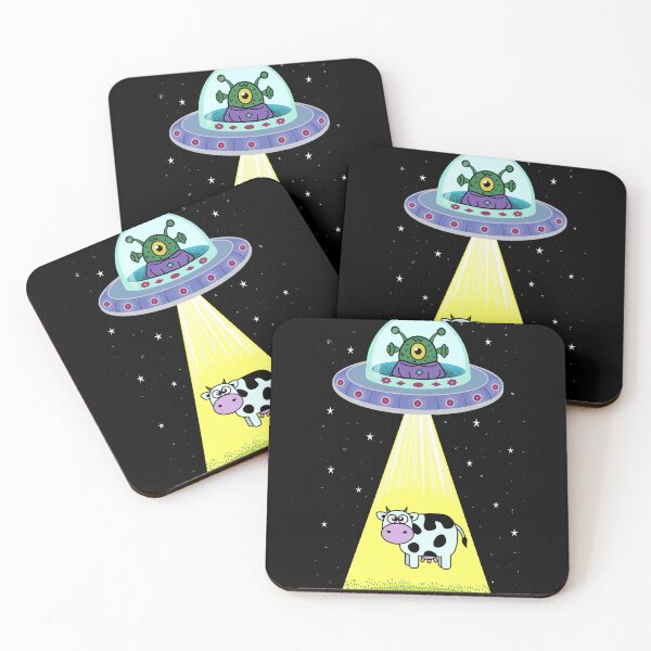 Item preview, Alien UFO cow abduction designed and sold by RGB-Ginger.