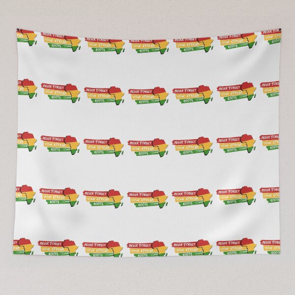 Item preview, Never Forget Your African Roots, Africa maps with red yellow green designed and sold by Drago Art.