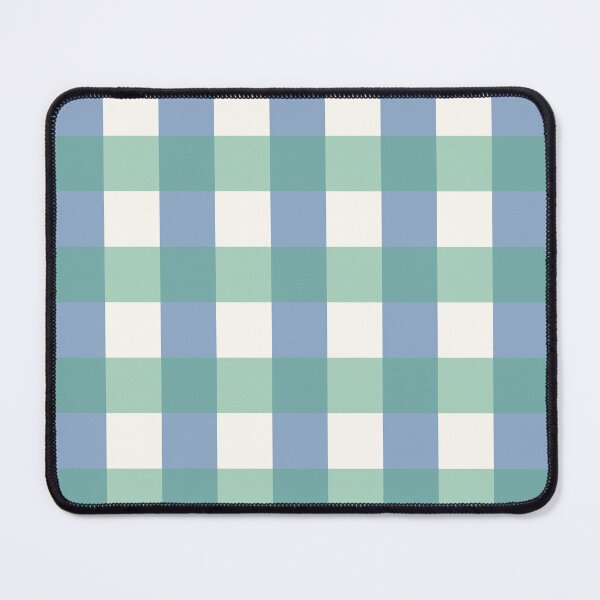 Item preview, Pastel Blue and Green Gingham Checked Checkered Pattern Design designed and sold by fairy-taler.