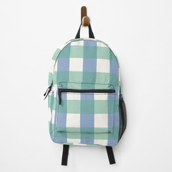 Item preview, Pastel Blue and Green Gingham Checked Checkered Pattern Design designed and sold by fairy-taler.