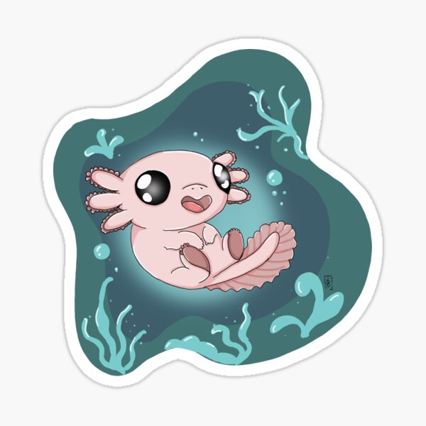 Baby axolotl Sticker